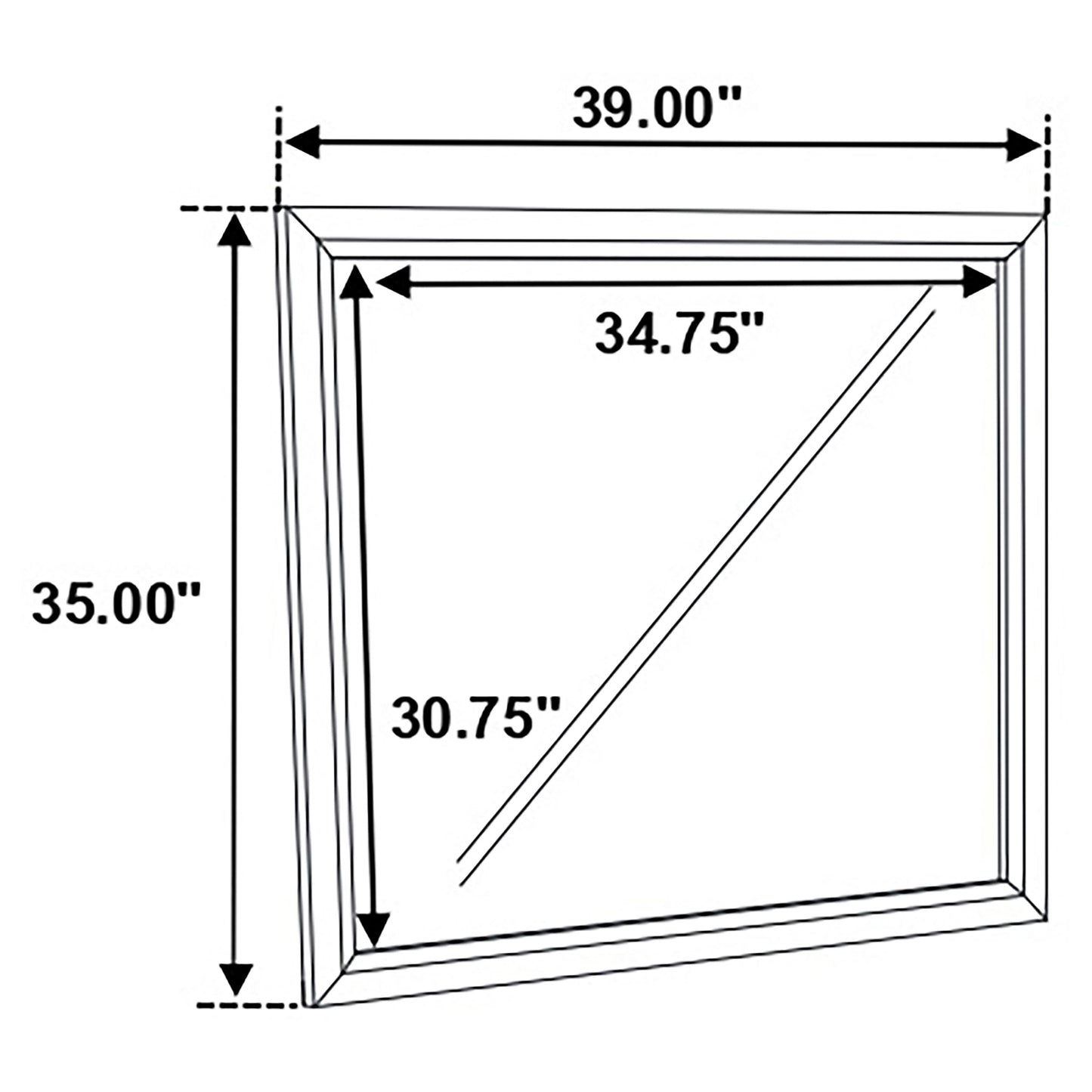 Watson Dresser Mirror Grey Oak