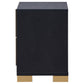 Marceline 2-drawer Nightstand Black