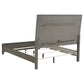 Kieran Wood Queen LED Panel Bed Grey