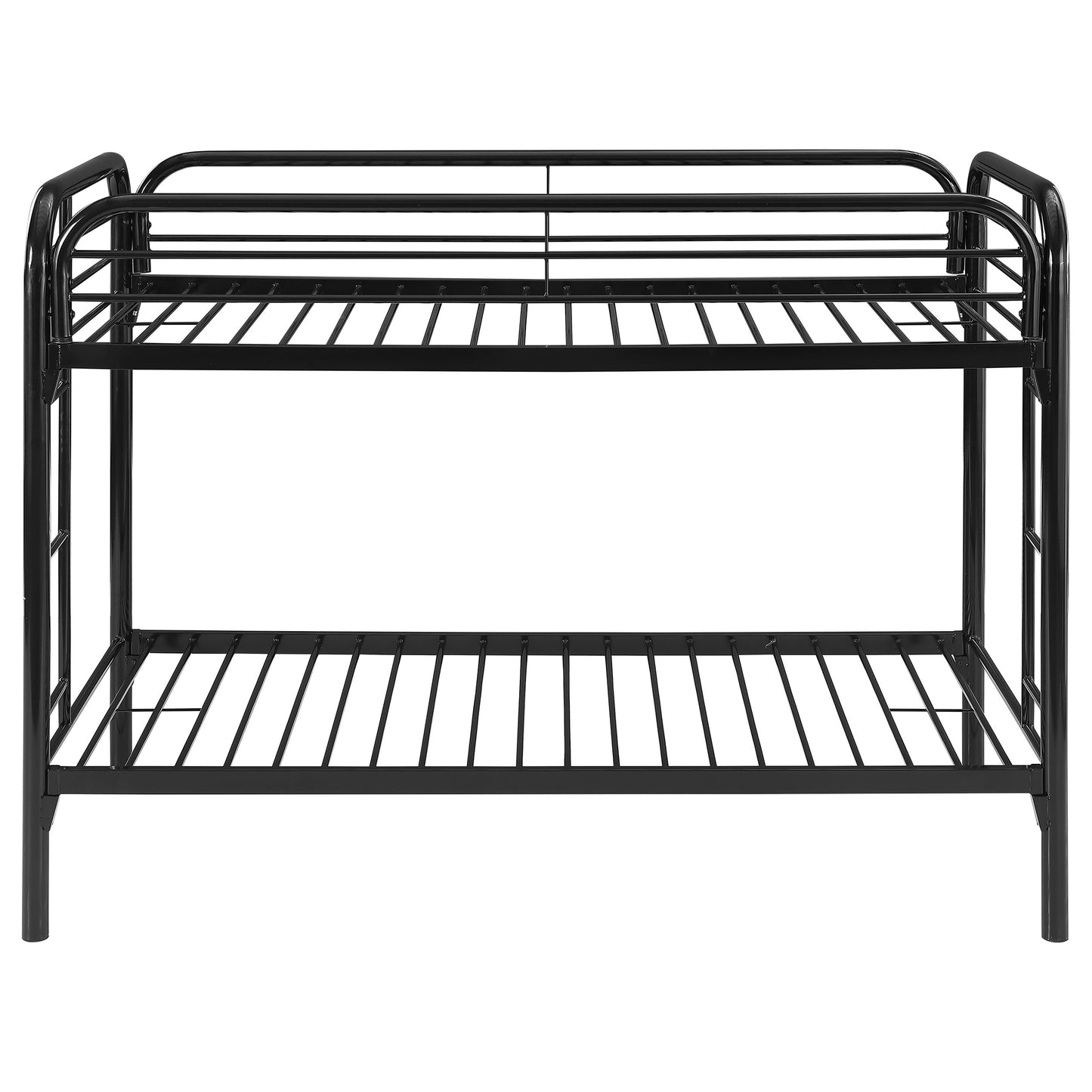 Morgan Metal Twin Over Twin Bunk Bed Black