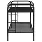 Morgan Metal Twin Over Twin Bunk Bed Black