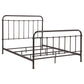 Livingston Metal Queen Open Frame Bed Dark Bronze