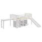 Millie Twin Workstation Loft Bed White