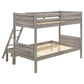 Ryder Wood Twin Over Full Bunk Bed Weathered Taupe