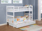 Chapman Wood Twin Over Twin Bunk Bed White