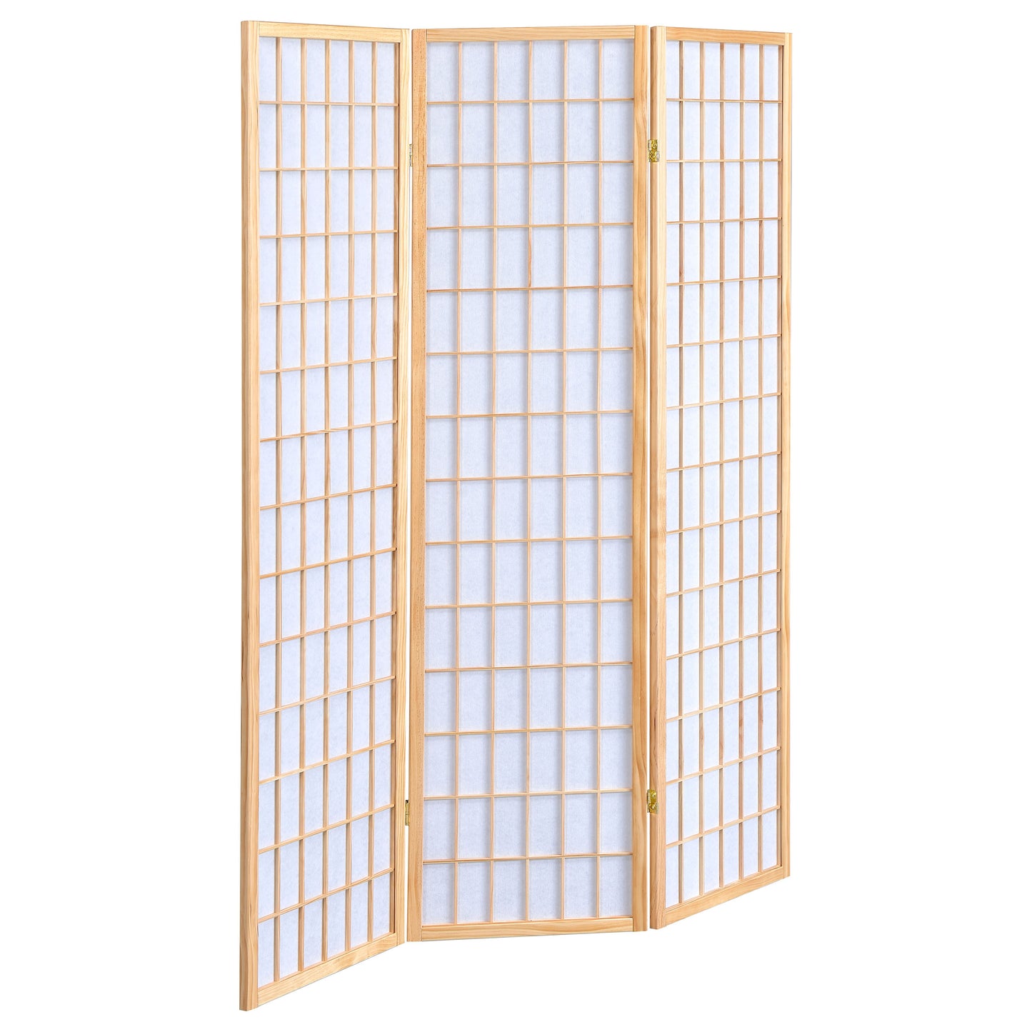 Carrie 3-Panel Room Divider Folding Shoji Screen Natural