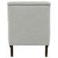 Avonlea Fabric Upholstered Sloped Arm Chair Grey Fabric