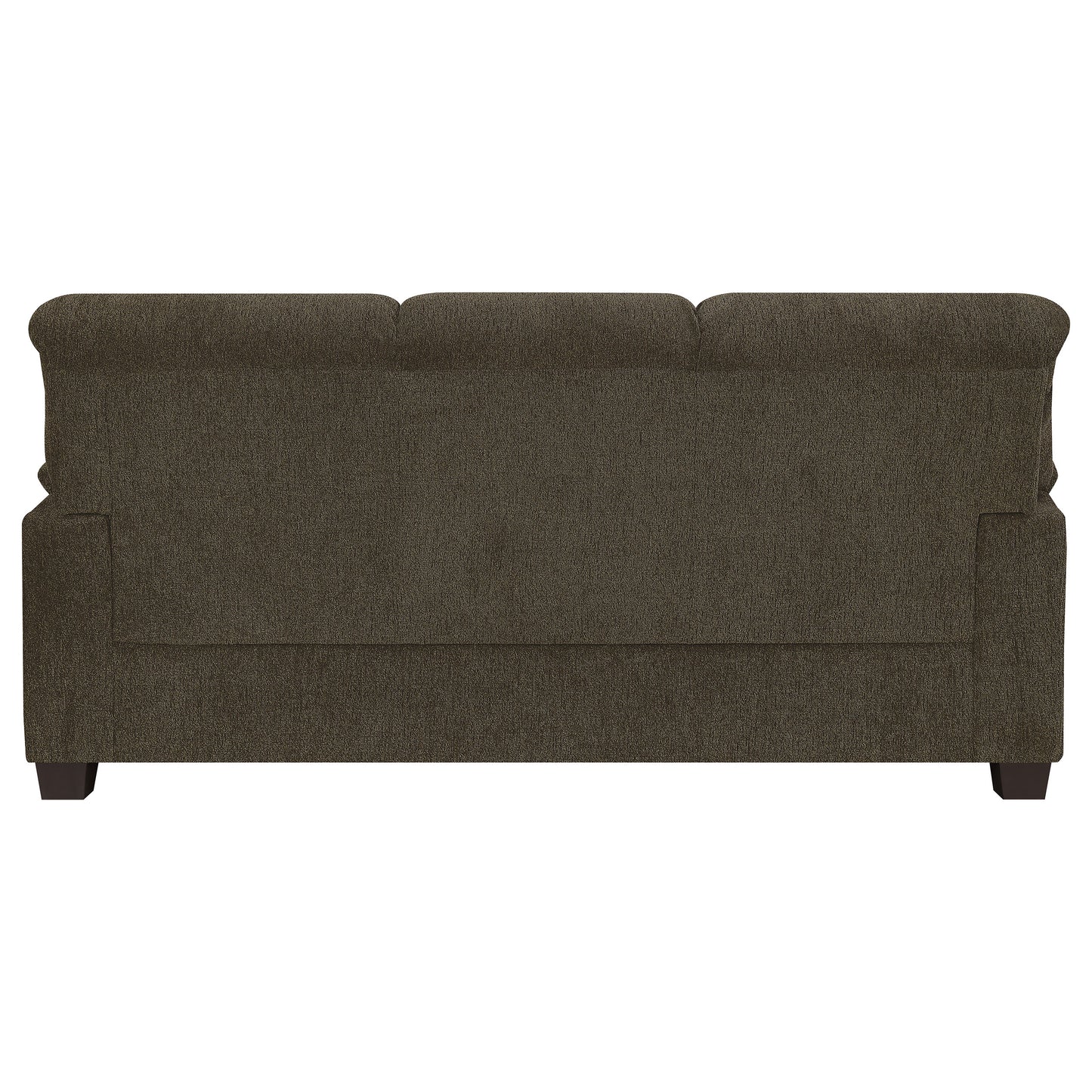 Clementine Upholstered Padded Arm Sofa Brown