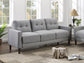 Bowen Upholstered Track Arm Tufted Sofa Grey