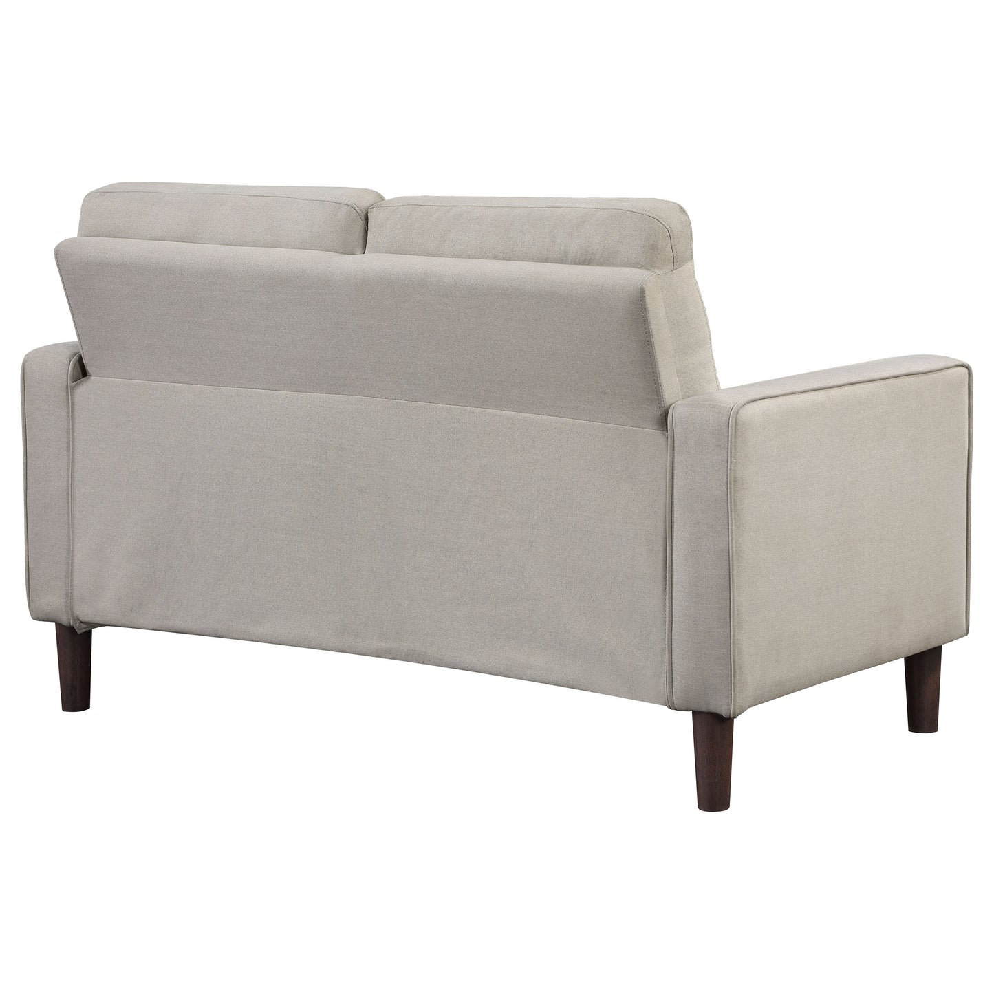 Bowen Upholstered Track Arm Tufted Loveseat Beige