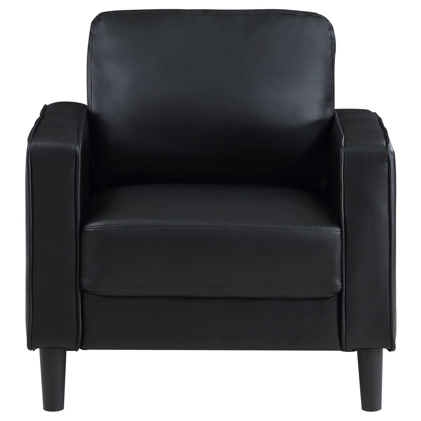 Ruth Upholstered Track Arm Accent Chair Black