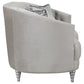 Avonlea Upholstered Sloped Arm Loveseat Grey Velvet