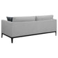 Apperson 3-piece Upholstered Track Arm Sofa Set Light Grey