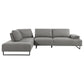 Arden Upholstered Sectional Sofa with Adjustable Back Taupe