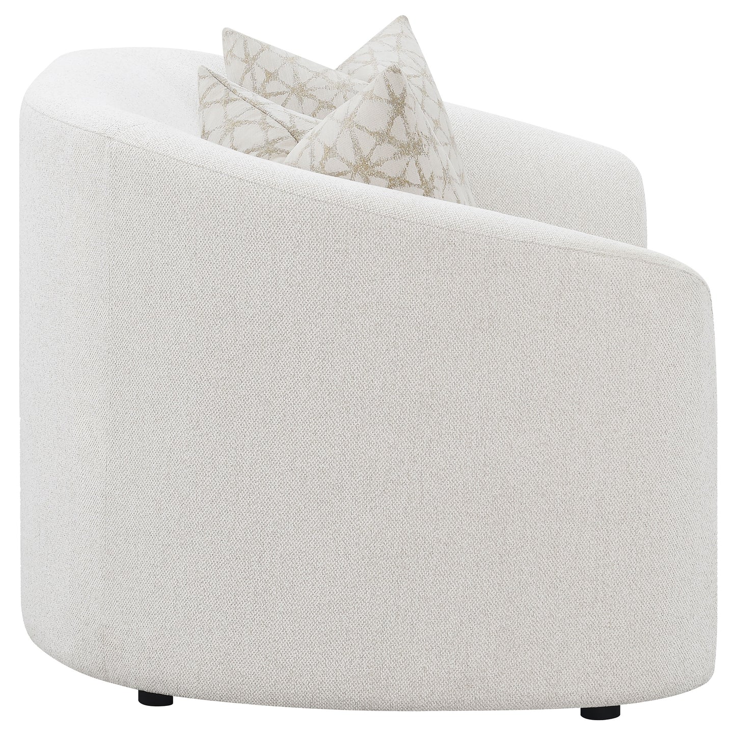 Rainn Boucle Upholstered Sloped Arm Loveseat Latte