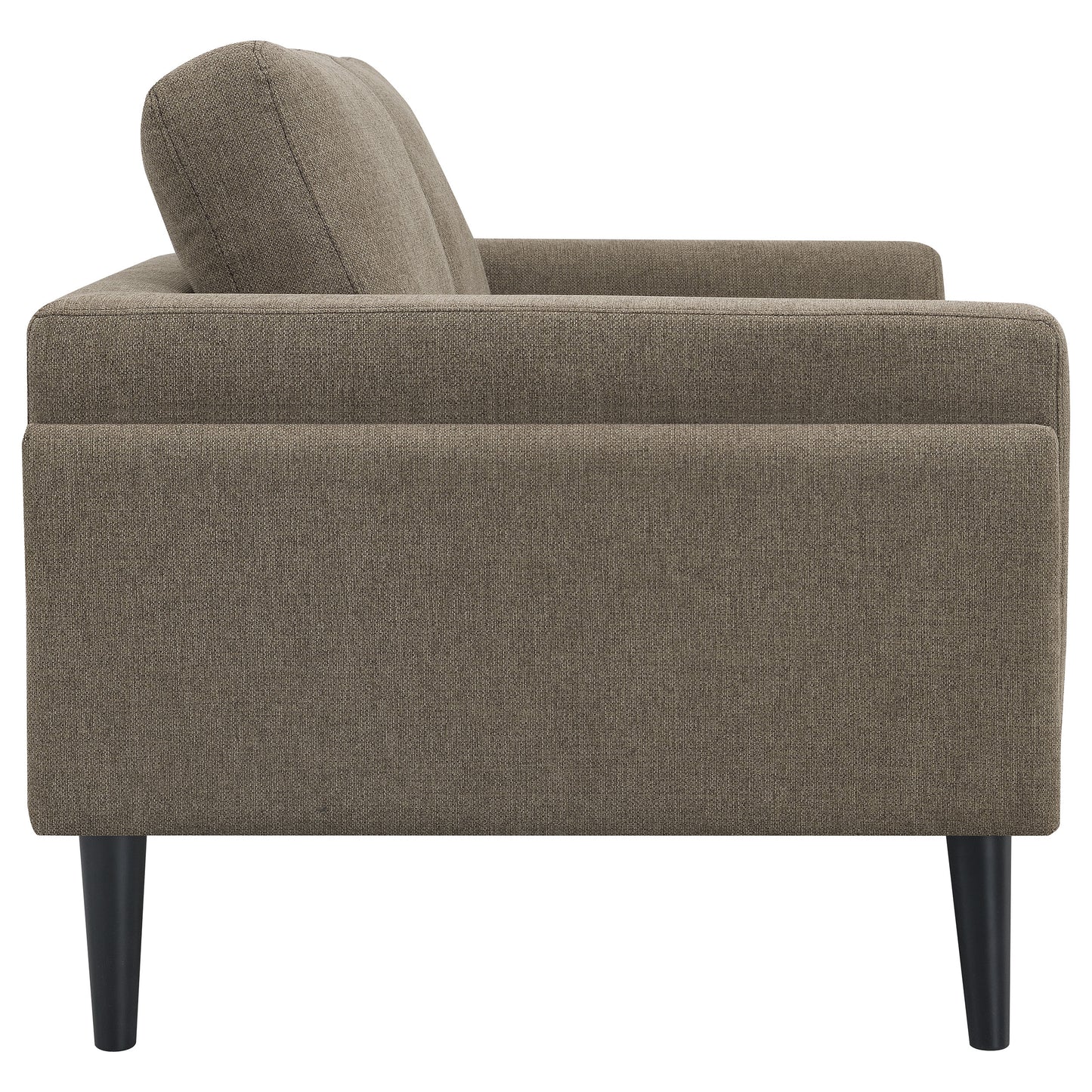 Rilynn Upholstered Track Arm Loveseat Brown