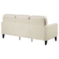 Jonah Upholstered Track Arm Sofa Ivory