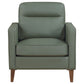 Jonah 3-piece Upholstered Track Arm Sofa Set Green