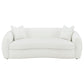 Isabella Faux Sheepskin Upholstered Sofa Natural