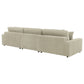 Blaine Upholstered Reversible Chaise Sectional Sofa Sand