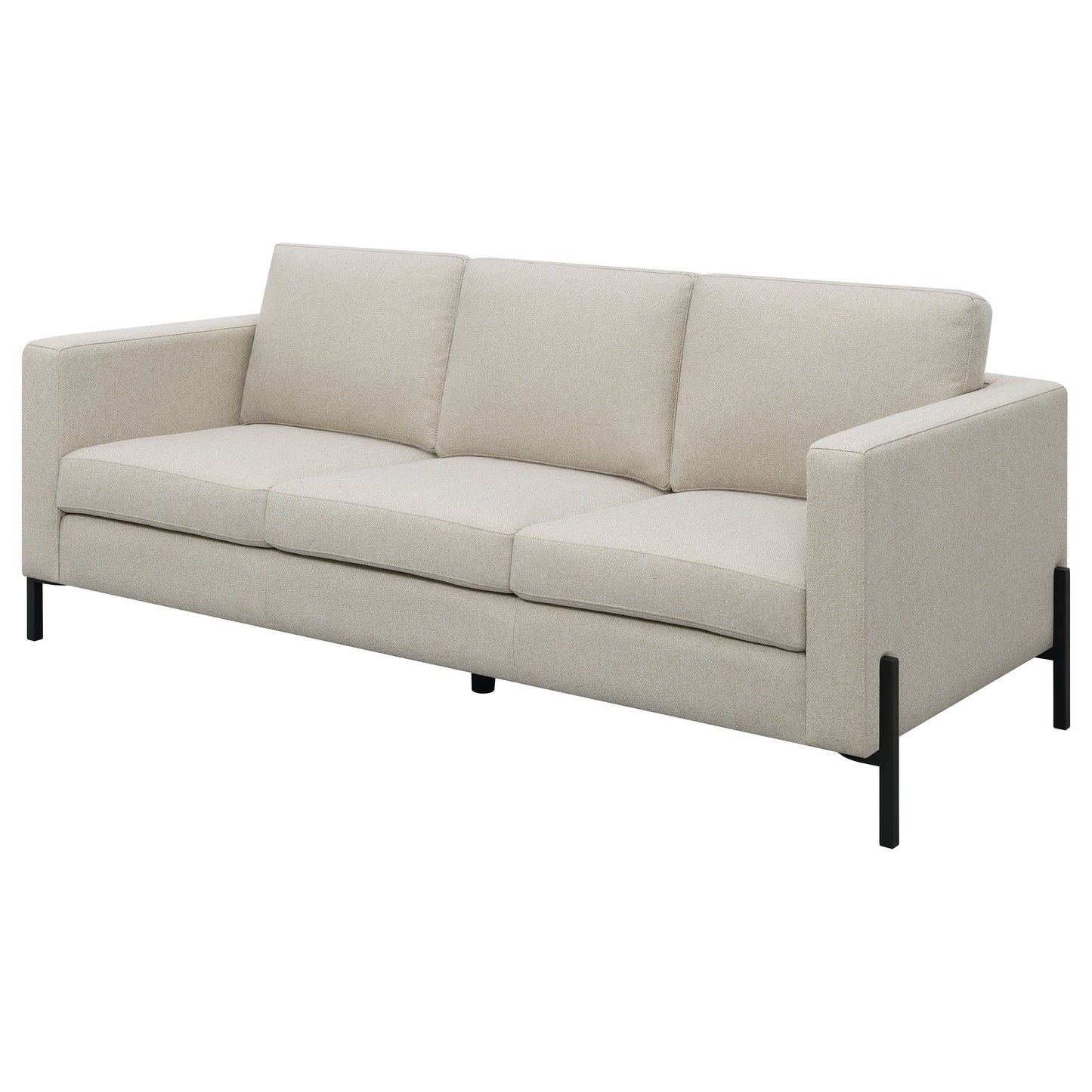 Tilly Upholstered Track Arm Sofa Oatmeal