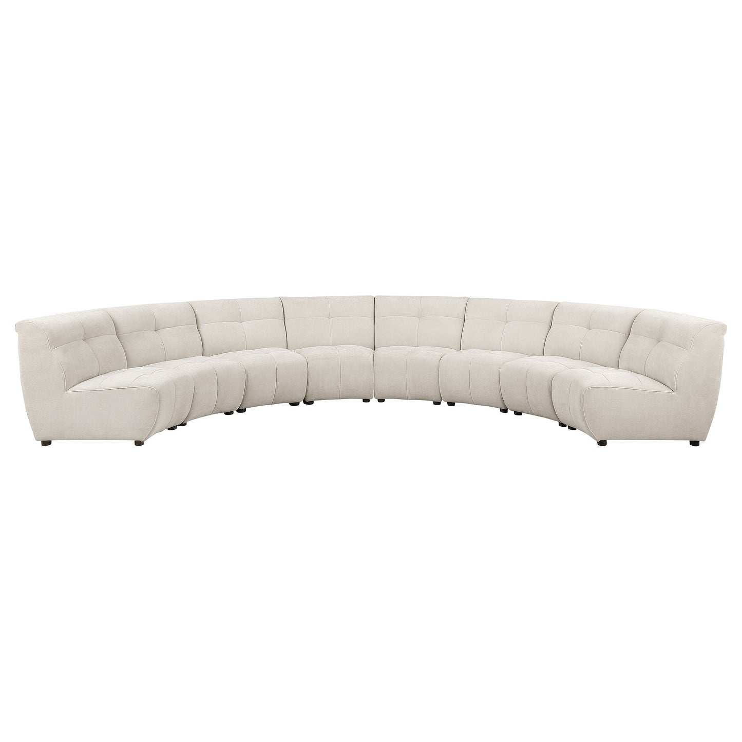 Charlotte 8-piece Upholstered Modular Sectional Sofa Ivory