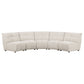 Charlotte 5-piece Upholstered Modular Sectional Sofa Ivory