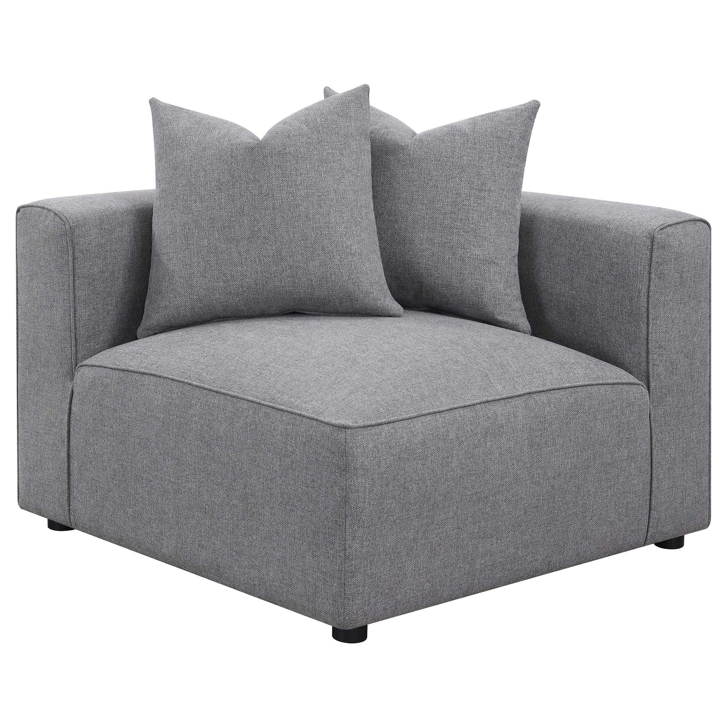 Jennifer 6-piece Upholstered Modular Sectional Grey