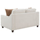 Christine Upholstered Sloped Arm Loveseat Beige