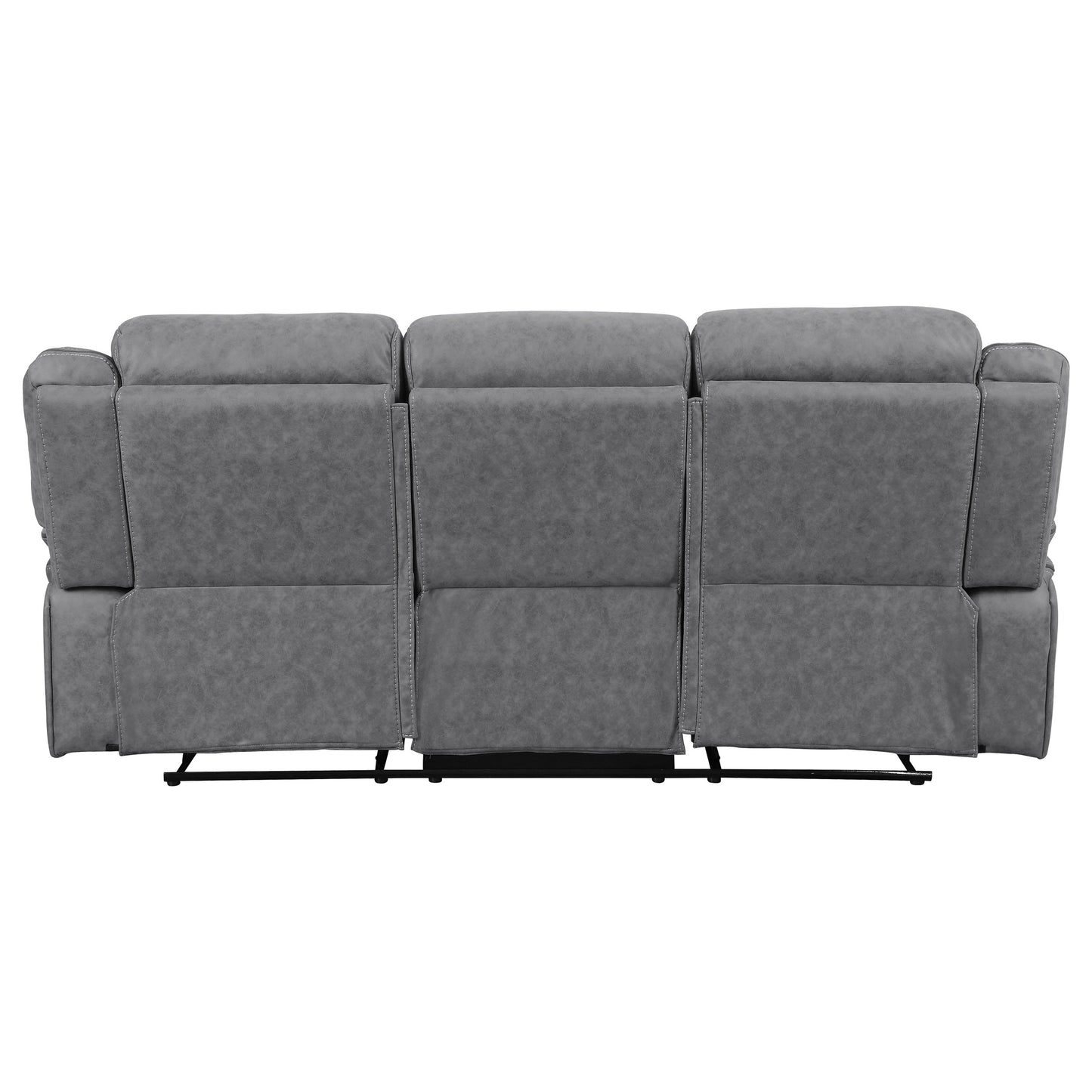 Higgins 3-piece Upholstered Motion Reclining Sofa Set Grey