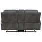 Raelynn Upholstered Track Arm Motion Loveseat Grey