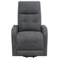 Howie Upholstered Power Lift Massage Chair Charcoal