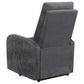 Howie Upholstered Power Lift Massage Chair Charcoal