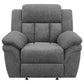 Bahrain Upholstered Power Glider Recliner Charcoal