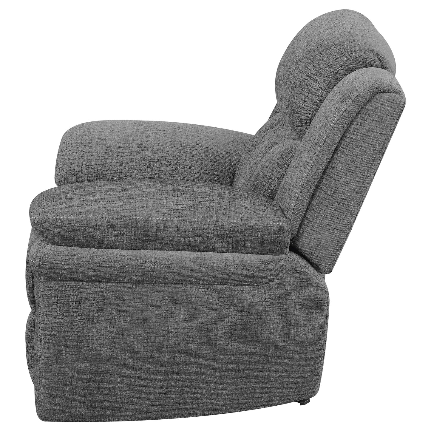 Bahrain Upholstered Power Glider Recliner Charcoal