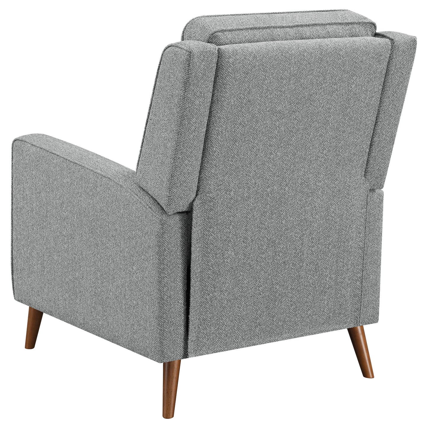 Davidson Upholstered Tufted Push Back Recliner Grey