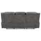 Conrad Upholstered Padded Arm Motion Sofa Grey