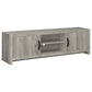 Burke 2-door Engineered Wood 71" TV Stand Grey Driftwood