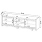 Burke 2-door Engineered Wood 71" TV Stand Grey Driftwood