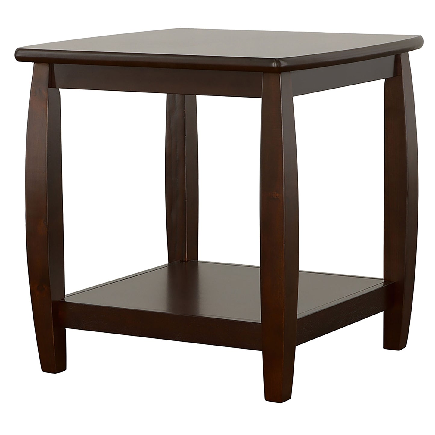 Dixon 1-shelf Square Wood End Table Espresso