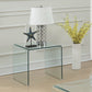 Ripley Squared Tempered Bent Glass Side End Table Clear