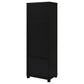 Jupiter 3-shelf Engineered Wood Media Tower Black