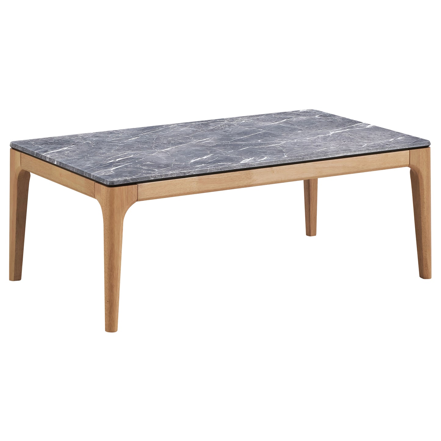 Polaris Rectangular SmartTop Coffee Table Grey and Light Oak