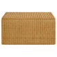 Juanita Square Woven Rattan Coffee Table Natural