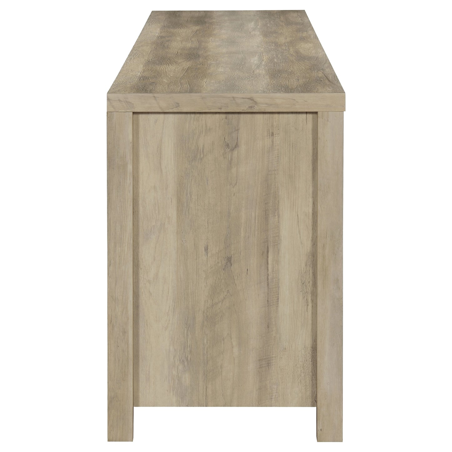 Madra 2-door Engineered Wood 79" TV Stand Distressed Pine