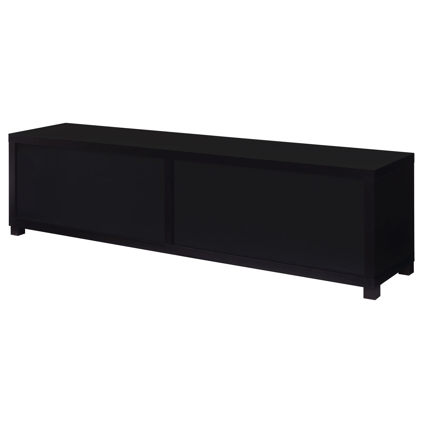 Jupiter 4-door Engineered Wood 79-inch TV Stand Black