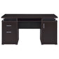 Tracy 55-inch 2-drawer Office Computer Desk Cappuccino