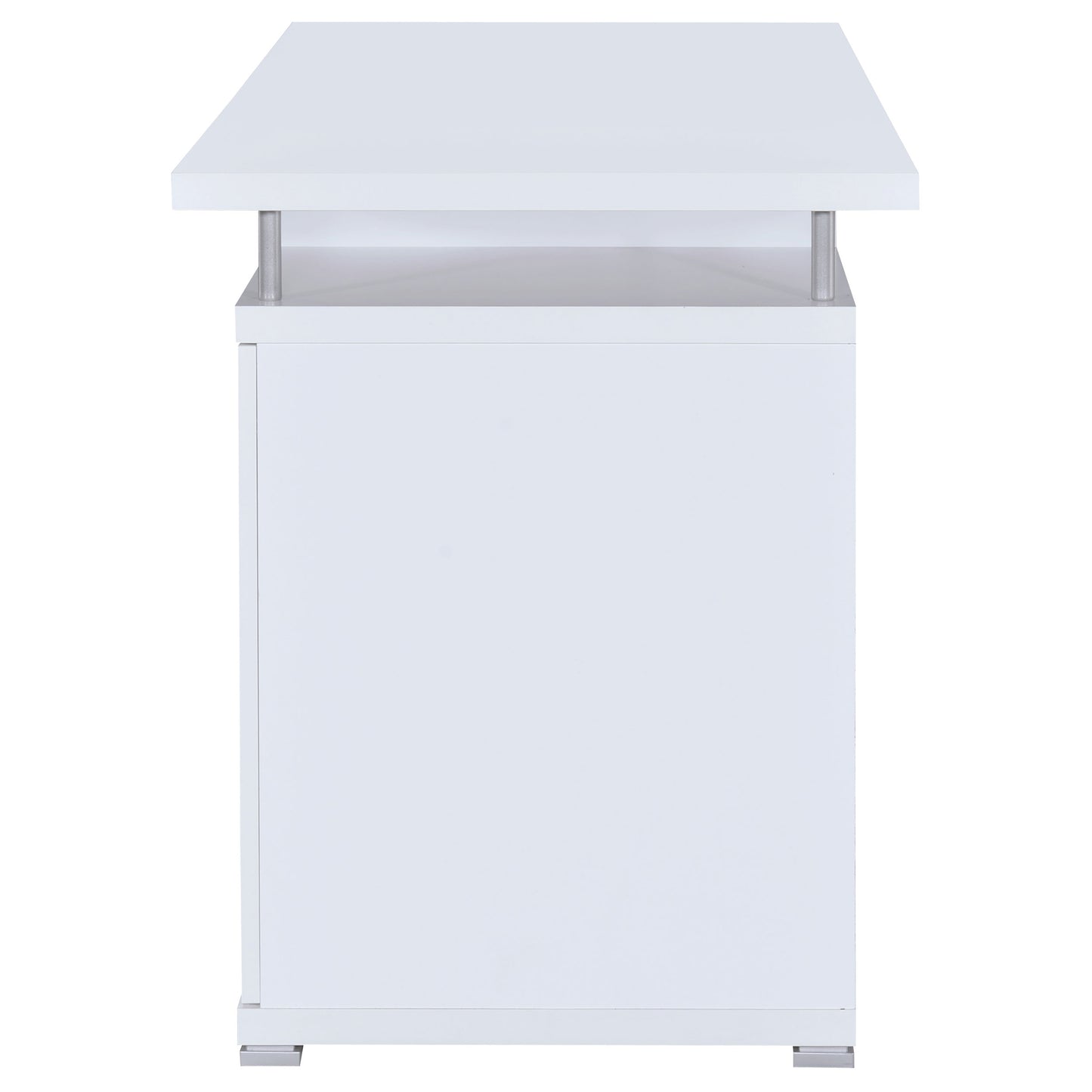 Tracy 55-inch 2-drawer Office Computer Desk White