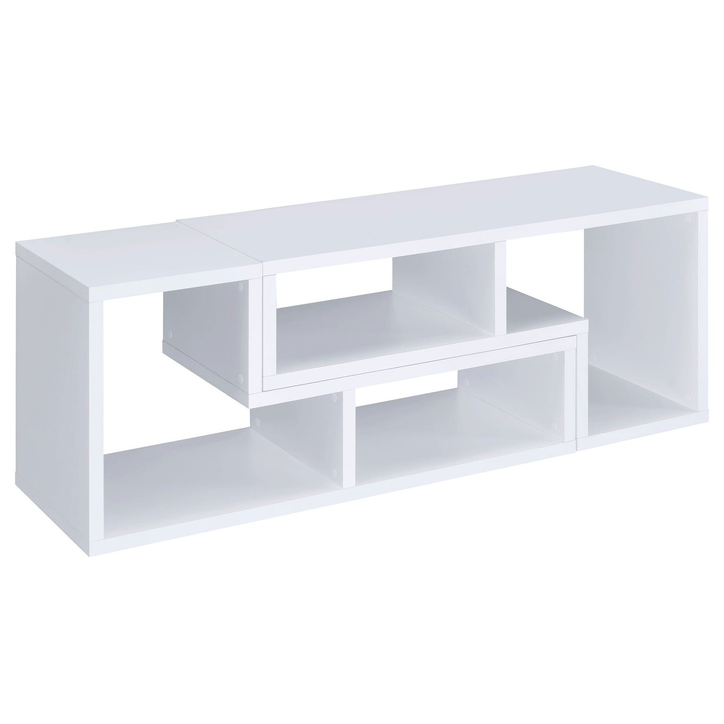 Velma Multipurpose TV Stand and Bookshelf White