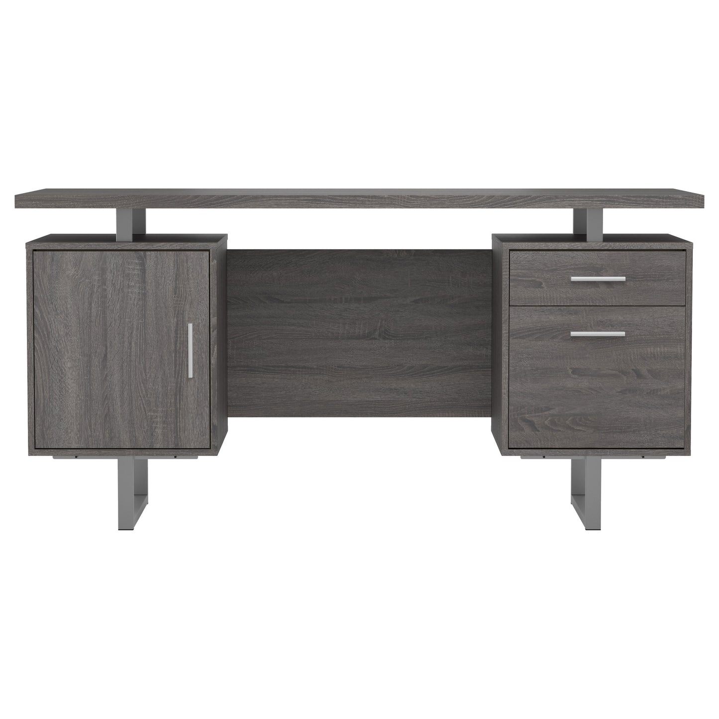 Lawtey 60-inch 2-drawer Office Computer Desk Weathered Grey